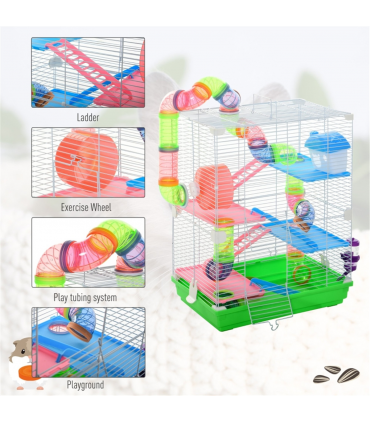 Hamster Cage 18" L x 11.75" W x 22.75" H (Without Tube and Water Bottle)