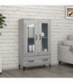 Highboard Grey Sonoma 70x31x115 cm Engineered Wood