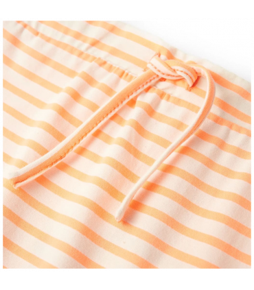 Kids' Straight Skirt with Stripes Fluorescent Orange 92