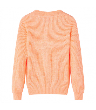 Kids' Sweater Knitted Bright Orange 128