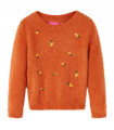 Kids' Sweater Knitted Burnt Orange 104