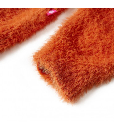 Kids' Sweater Knitted Burnt Orange 104