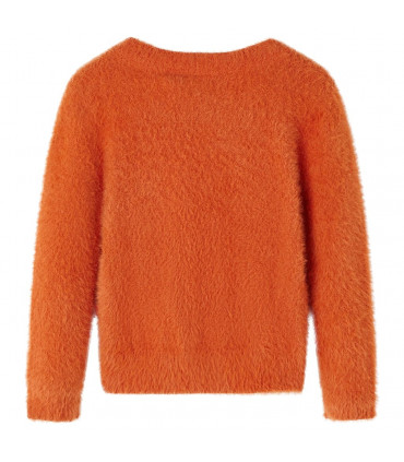 Kids' Sweater Knitted Burnt Orange 128