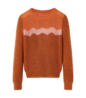 Kids' Sweater Knitted Cognac 104