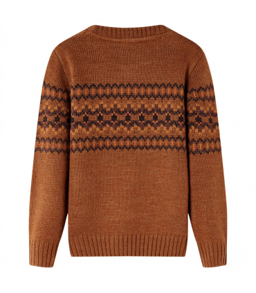 Kids' Sweater Knitted Cognac 104