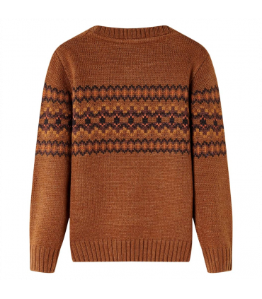Kids' Sweater Knitted Cognac 116