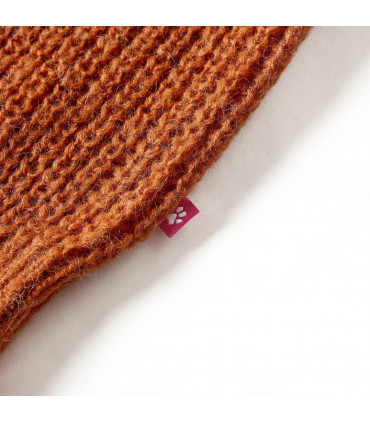 Kids' Sweater Knitted Cognac 128