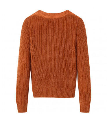 Kids' Sweater Knitted Cognac 140