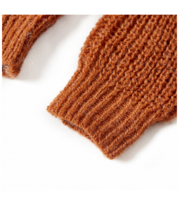 Kids' Sweater Knitted Cognac 92