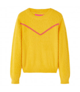 Kids' Sweater Knitted Dark Ochre 92