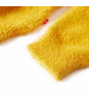 Kids' Sweater Knitted Dark Ochre 92