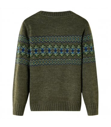 Kids' Sweater Knitted Khaki 104