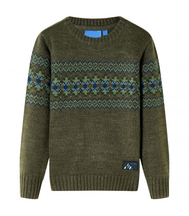 Kids' Sweater Knitted Khaki 116