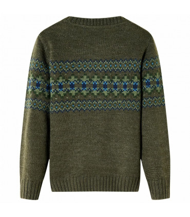 Kids' Sweater Knitted Khaki 92