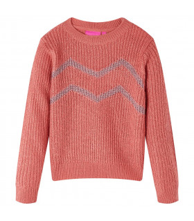 Kids' Sweater Knitted Medium Pink 140