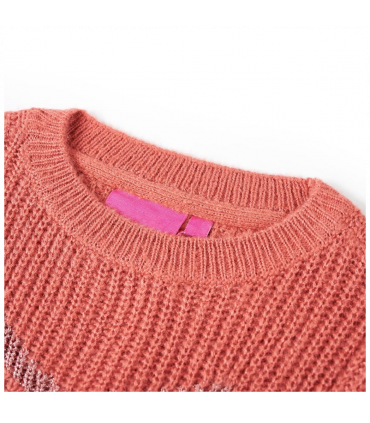 Kids' Sweater Knitted Medium Pink 140