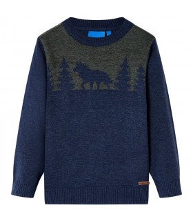Kids' Sweater Knitted Navy 116