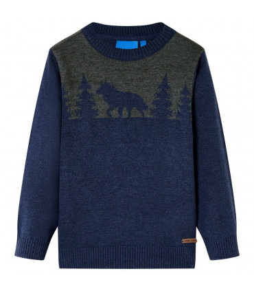 Kids' Sweater Knitted Navy 116