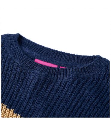 Kids' Sweater Knitted Navy 116