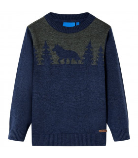 Kids' Sweater Knitted Navy 92