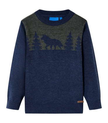 Kids' Sweater Knitted Navy 92