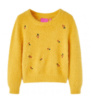 Kids' Sweater Knitted Ochre 116