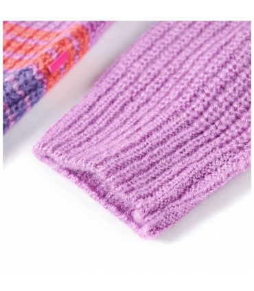 Kids' Sweater Stripes Knitted Lilac and Pink 104