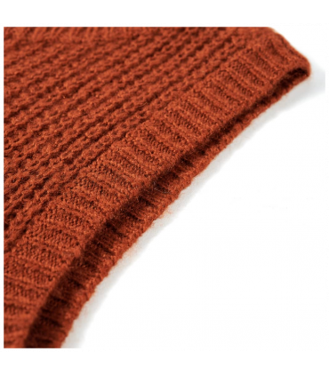 Kids' Sweater Vest Knitted Cognac 116