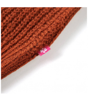 Kids' Sweater Vest Knitted Cognac 140