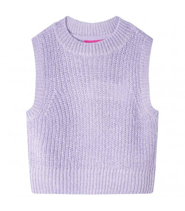 Kids' Sweater Vest Knitted Light Lilac 104