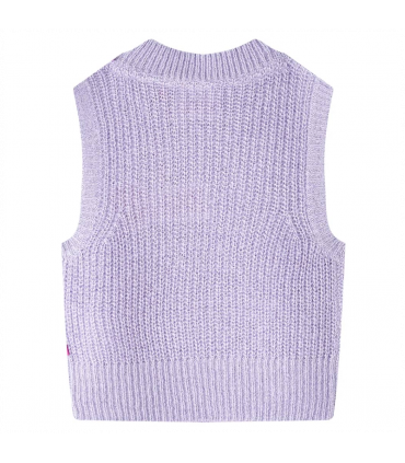 Kids' Sweater Vest Knitted Light Lilac 92