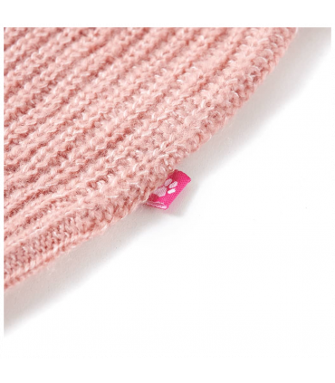 Kids' Sweater Vest Knitted Light Pink 128