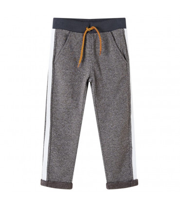 Kids' Sweatpants Dark Grey Melange 128