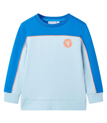 Kids' Sweatshirt Bright Blue and Light Blue 128