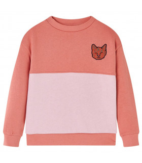 Kids' Sweatshirt Colour Block Pink 104