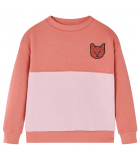 Kids' Sweatshirt Colour Block Pink 92