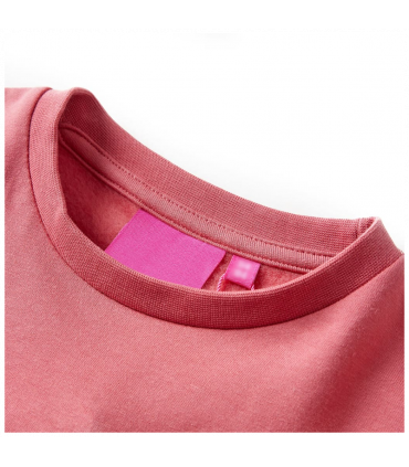 Kids' Sweatshirt Colour Block Pink and Henna 128