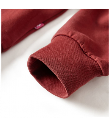 Kids' Sweatshirt Colour Block Pink and Henna 128