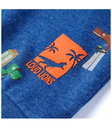 Kids' Sweatshirt Dark Blue Melange 140