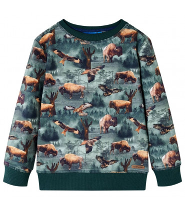 Kids' Sweatshirt Dark Green 104