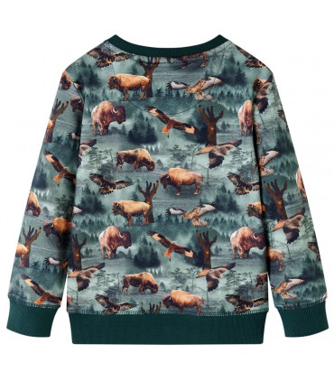 Kids' Sweatshirt Dark Green 104