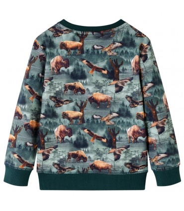 Kids' Sweatshirt Dark Green 128
