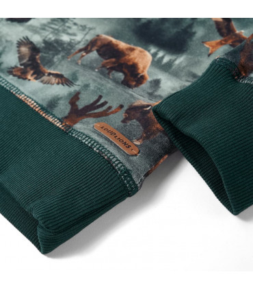 Kids' Sweatshirt Dark Green 128