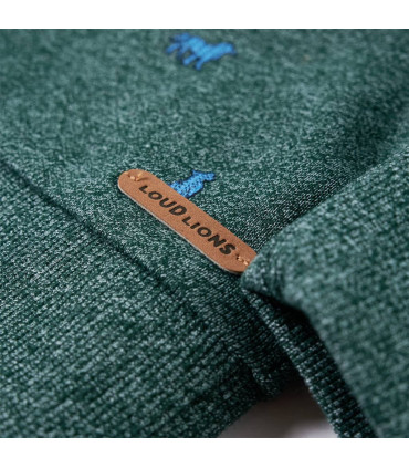 Kids' Sweatshirt Dark Green Melange 92