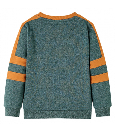 Kids' Sweatshirt Dark Green Melange 92