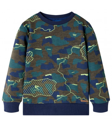 Kids' Sweatshirt Dark Khaki Melange 140