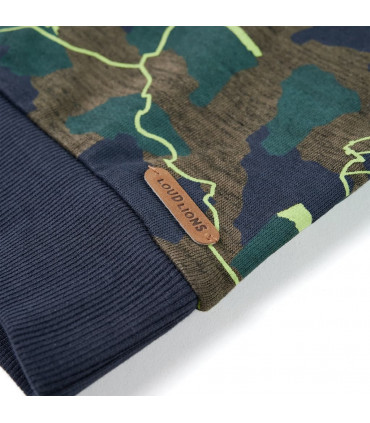 Kids' Sweatshirt Dark Khaki Melange 140