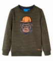 Kids' Sweatshirt Dark Khaki Melange 92