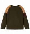 Kids' Sweatshirt Dark Khaki and Camel 116