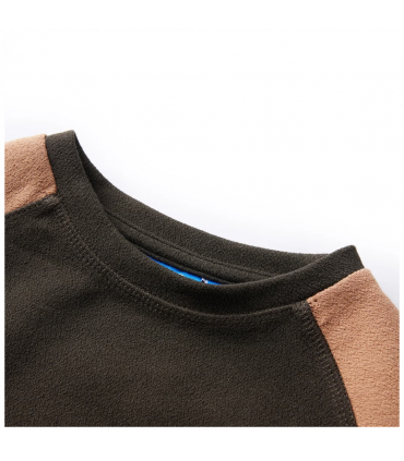 Kids' Sweatshirt Dark Khaki and Camel 140